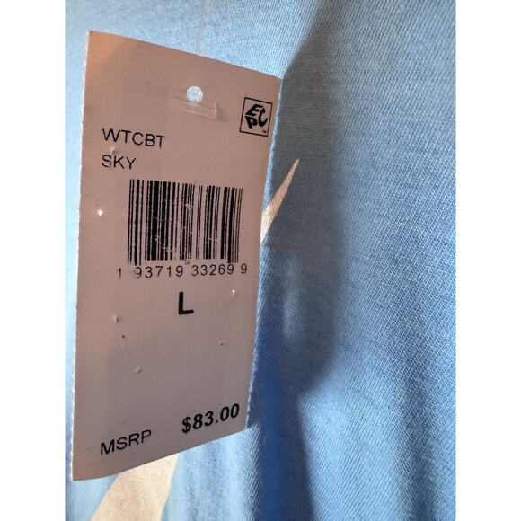 Aviator Nation Bolt Graphic Boyfriend Tee In Sky Blue Sz L NEW NWT $83 - Picture 5 of 9